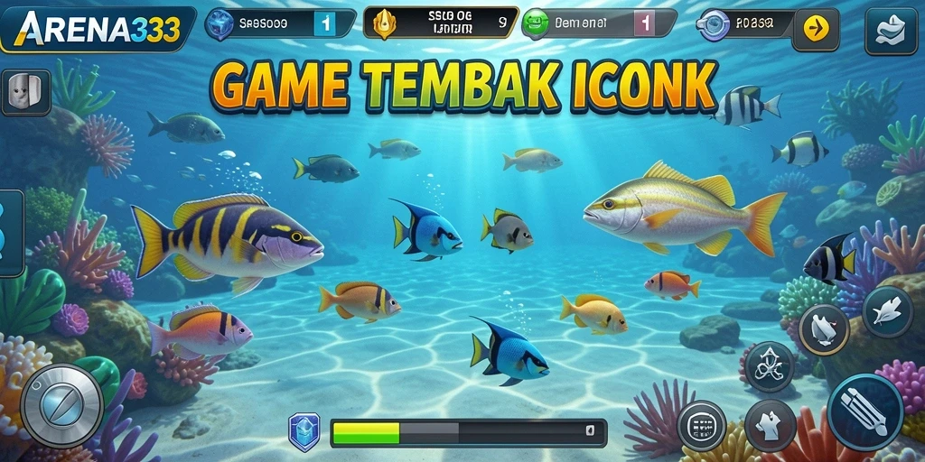 Tampilan seru gameplay Tembak Ikan di ARENA333.