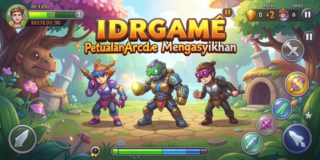 Tampilan gameplay seru dan penuh tantangan di IDRGAME.