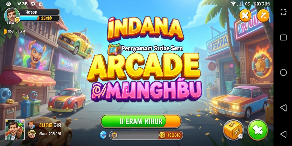 Tampilan gameplay menarik dan dinamis dari INDAAA.
