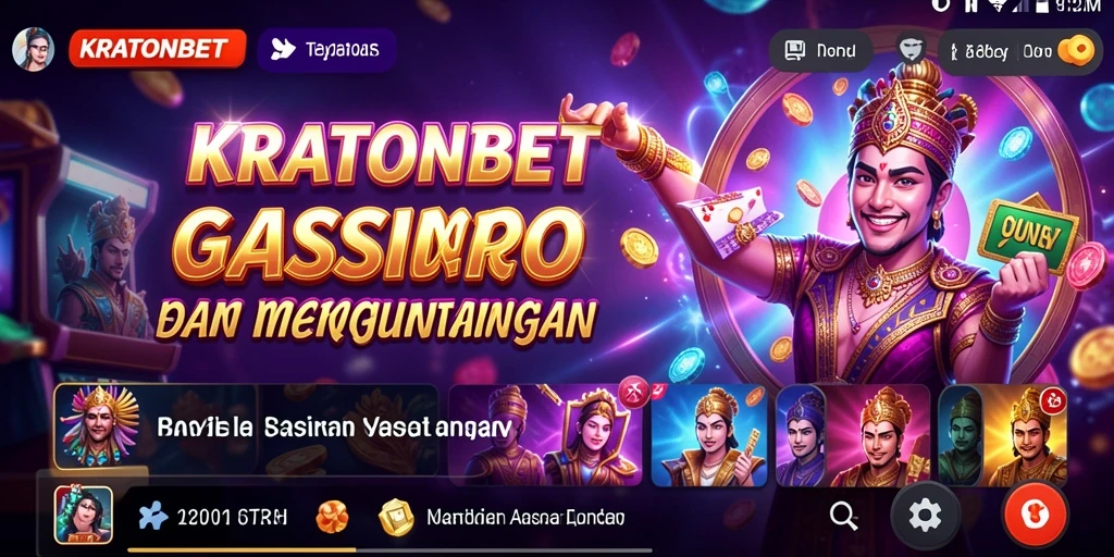 Tampilan menarik dari gameplay Kasino KRATONBET yang mengasyikkan.