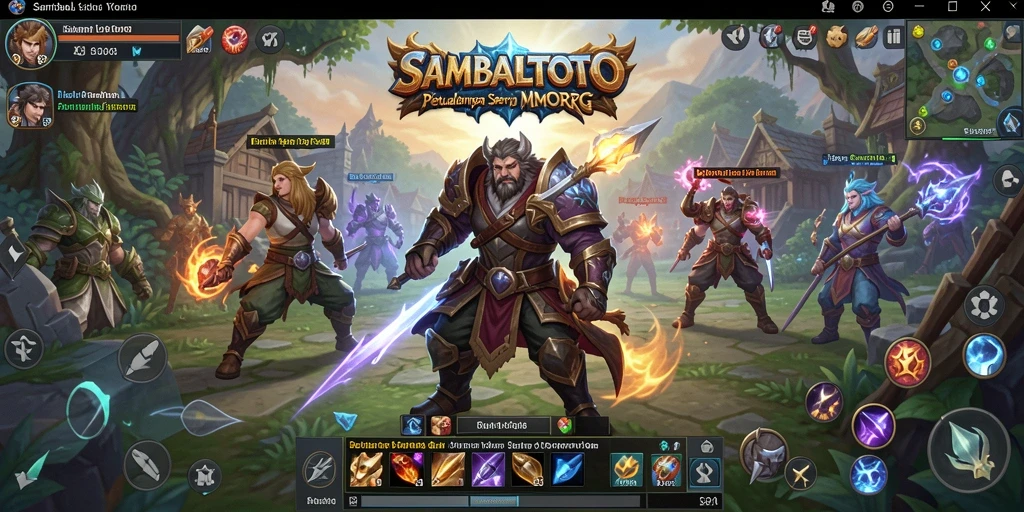 Tangkapan layar yang menunjukkan aksi seru dalam gameplay MMORPG.
